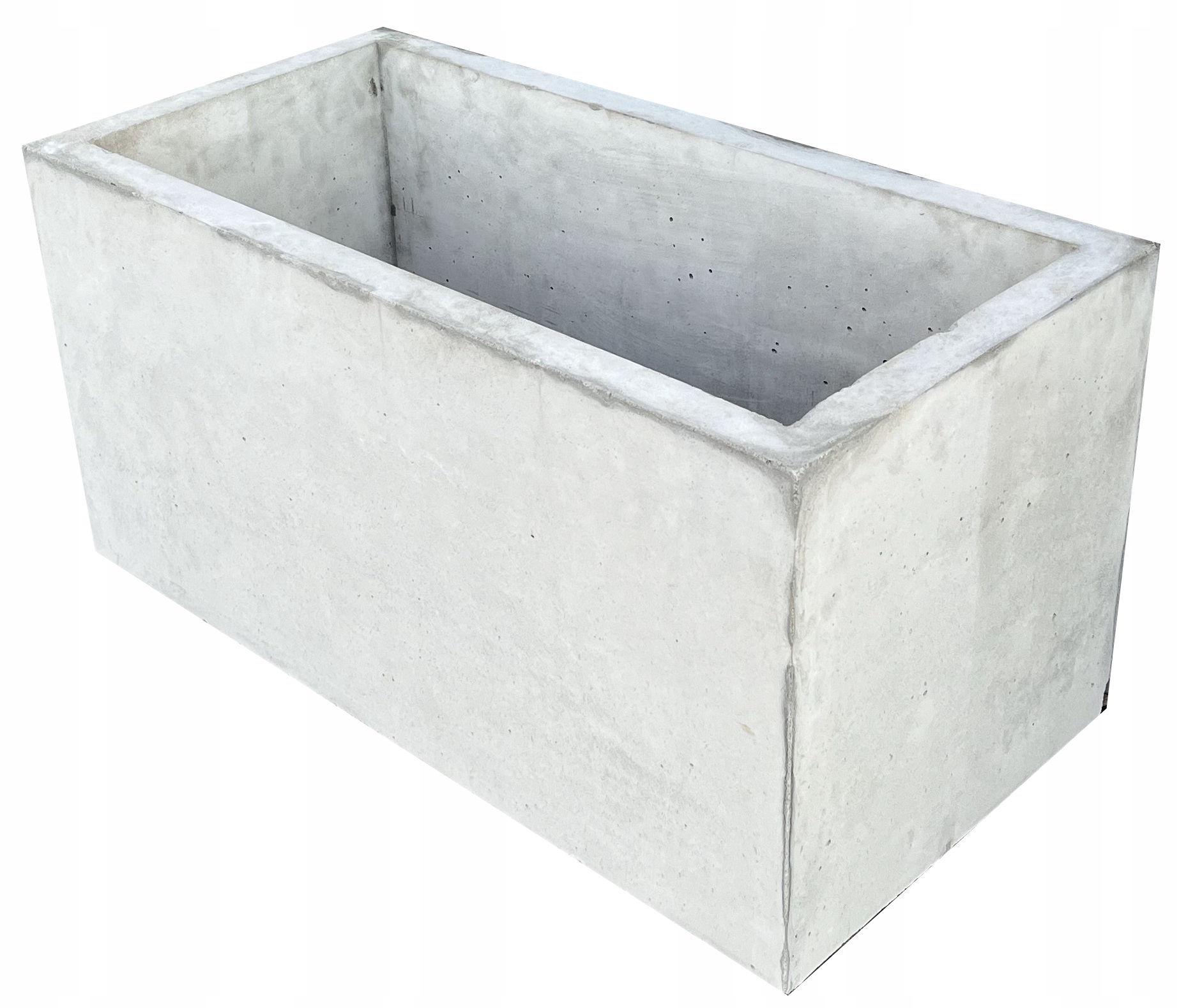 Kvetináč 80 cm × 40 × 40 cm z prírodného betónu